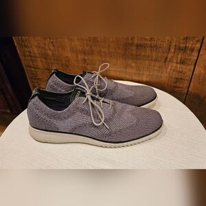 Men's Purple Knit Oxfords